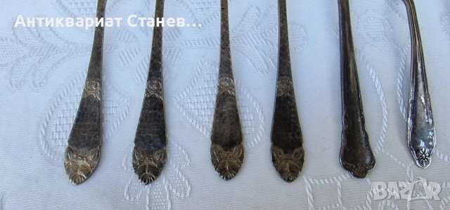 Посребрени кафени лъжички, снимка 3 - Прибори за хранене, готвене и сервиране - 54907517