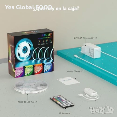PAUTIX RGB COB LED лента 10м WiFi Alexa Tuya, снимка 7 - Лед осветление - 54550330