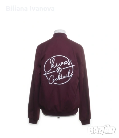 Бомбър дамско яке ASOS-цвят бордо, снимка 2 - Якета - 54039278