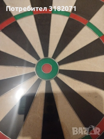 Класическа дартс дъска от сизал, снимка 2 - Дартс - 54078420