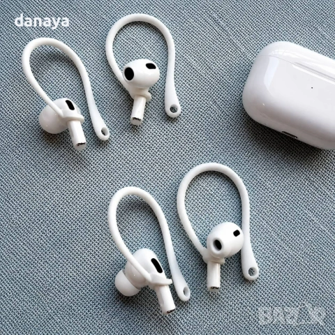 6731 Силиконови кукички за уши за AirPods, 2 броя, снимка 3 - Безжични слушалки - 54788280