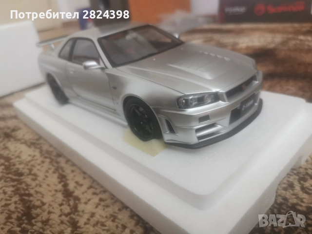 Autoart 1:18 Nissan skyline R34 GTR, снимка 2 - Колекции - 54742511
