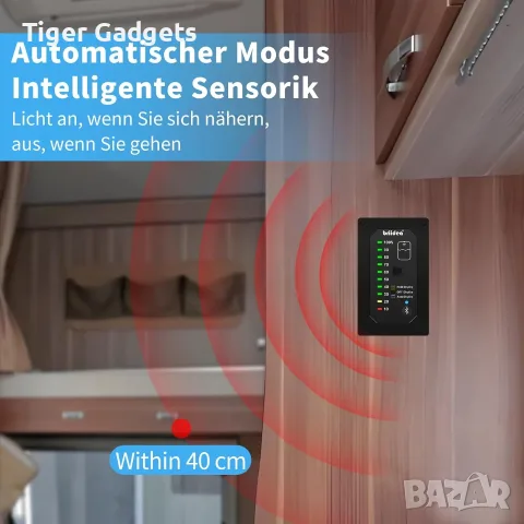 Bluetooth индикатор за ниво на вода Briidea HRWL-02DE (BR-064) за кемпер и каравана, снимка 3 - Друга електроника - 55588527
