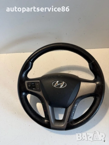 Волан черен кожен за Hyundai i40 1.7 Crdi (2018) OEM RHD #288