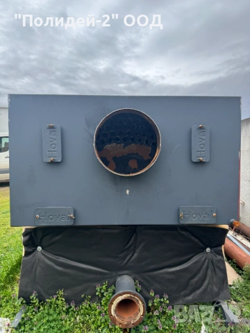 Стоманен водогреен котел Hoval + Комбинирана немска горелка Giersch, снимка 3 - Други машини и части - 54036537