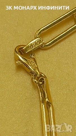 Златна гривна, снимка 5 - Гривни - 54981276