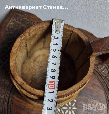 Скандинавска дървена халба, снимка 11 - Декорация за дома - 53981260