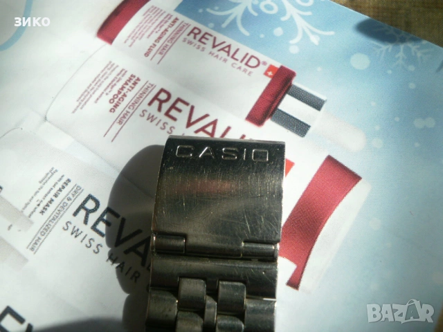 Casio A159W- работещ часовник с верижка, снимка 3 - Мъжки - 54858976