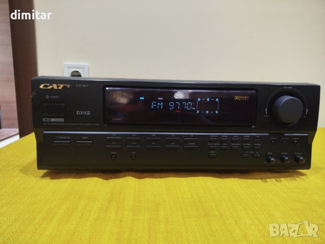 Усилвател CAT - CS- 907 AV POWER Amplifier 📢 , снимка 2 - Ресийвъри, усилватели, смесителни пултове - 55128800