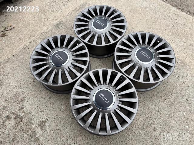 4 броя алуминиеви джанти за Fiat 500 15, снимка 6 - Гуми и джанти - 54740014