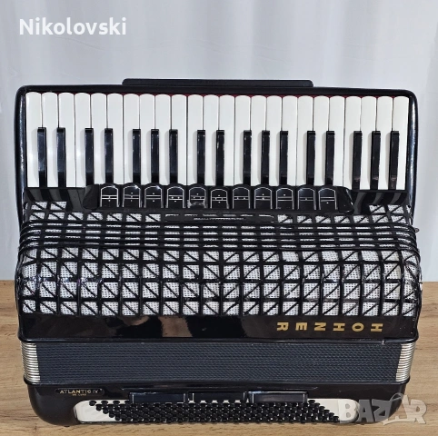 Акордеон Hohner Atlantic IV Deluxe , снимка 4 - Акордеони - 55183751
