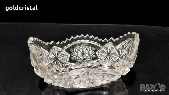 кристална купа гондола, снимка 2 - Антикварни и старинни предмети - 55335050