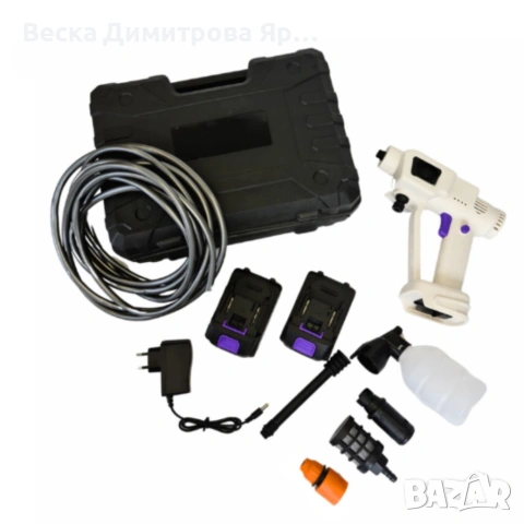 Безжична водоструйка 21V с 2 батерии – Мощно почистване навсякъде, снимка 8 - Друга електроника - 54682594