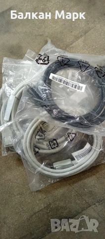 Лот 4 бр. нови кабели DisplayPort (1.5м, Dell / Acer) – Внос от Германия
