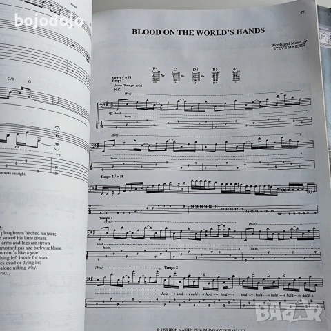 Iron Maiden - The X Factor Guitar Tab Edition , снимка 5 - Други музикални жанрове - 54725447