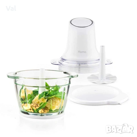 Мини чопър Homa HBC-5088 Cadis, стъклена купа, снимка 9 - Чопъри и пасатори - 54842085