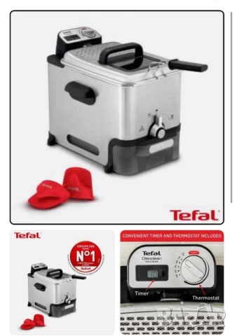 Фритюрник Tefal Oleoclean Pro 3.5 л, снимка 2 - Фритюрници - 54901688
