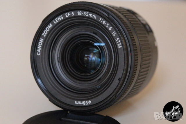 Canon EF-S 18-55mm f/4-5.6 IS STM, снимка 2 - Обективи и филтри - 54619111
