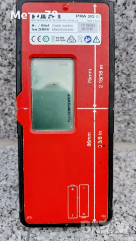 Hilti PRA 20 Приемник за ротационен лазер и Bosch LR 1, снимка 3 - Други инструменти - 51552240