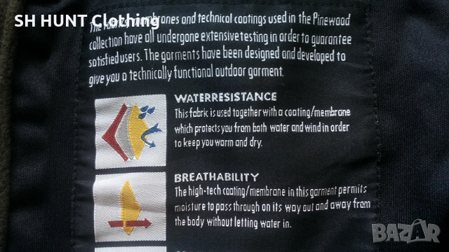 PINEWOOD HUNTING WINDPROOF MEMBRAN POLAR Jacket размер 3XL яке с мембрана вятърно устойчиво - 2430, снимка 17 - Екипировка - 54160363
