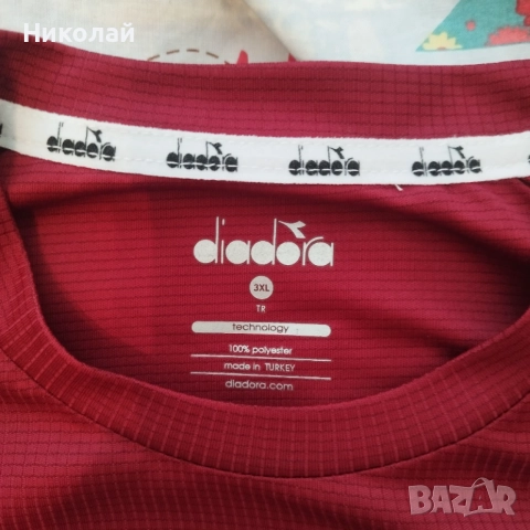 Diadora Унисекс тениска XL, снимка 3 - Тениски - 54539755