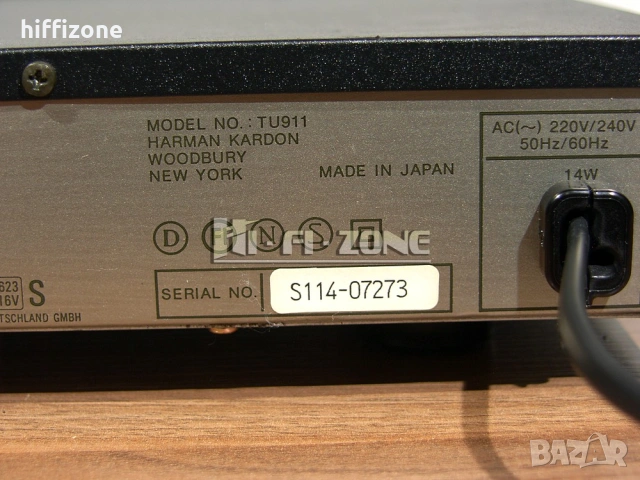Тунер Harman/kardon tu-911, снимка 8 - Ресийвъри, усилватели, смесителни пултове - 54954215