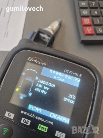 Оригинални Сензори за налягане на гумите TPMS Мерцедес , снимка 6 - Гуми и джанти - 54677015