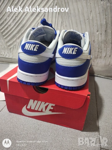 Nike Dunk Low Racer Blue 45.5 – отлично състояние, снимка 3 - Маратонки - 54865592