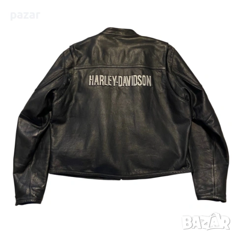 HARLEY DAVIDSON Мъжко Оригинално Кожено Яке L-XL, снимка 4 - Якета - 54664159