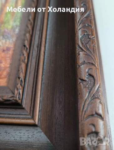 маслена картина с дърворезбована рамка, снимка 4 - Картини - 54203670