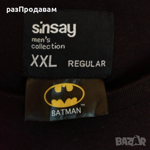 Нова Тениска ~ BATMAN -XXL~SINSAY men`s collection-100% Памук, снимка 7 - Блузи - 54602985