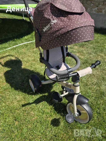 Триколка Kikka Boo Alonsy Beige triangle, снимка 3 - Детски велосипеди, триколки и коли - 55626817