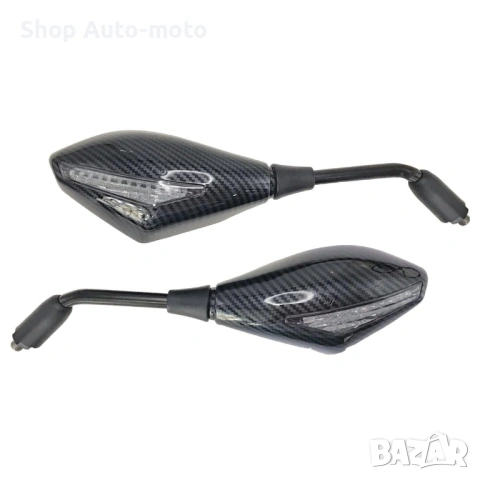 Мото огледала с вградени мигачи Automat-LED, 2бр, снимка 6 - Аксесоари и консумативи - 53967037