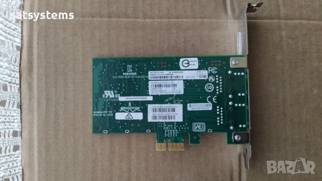 Broadcom BCM95720A2003G Dual-Port PCI-E Gigabit Network Adapter Card, снимка 8 - Мрежови адаптери - 54577583
