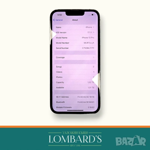 IiPhone 13 Pro 1 TB 99 %, N: 127739, снимка 2 - Apple iPhone - 55188687