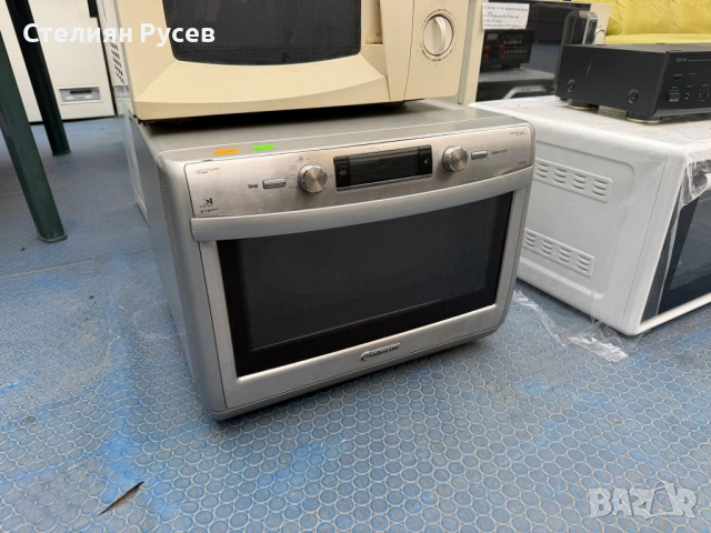  200488 bauknecht иноксова микровълнова фурна цена 60 евро или 117,35 лв  - състояние използвано / Б