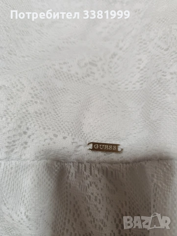 Бял гащеризон дантела Guess Мрр и бели нови летни обувки , снимка 6 - Гащеризони - 55126149