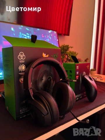 Razer слушалки + Razer Мишка