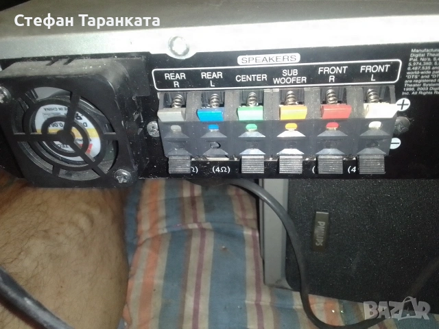 6 канален усилвател със радио тунер и DVD player , снимка 5 - Ресийвъри, усилватели, смесителни пултове - 55253645
