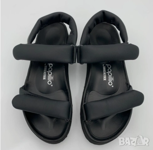 чехли /Сандалите Papillio Theda Black Natural Leather от Birkenstock номер 42, снимка 2 - Чехли - 54919988