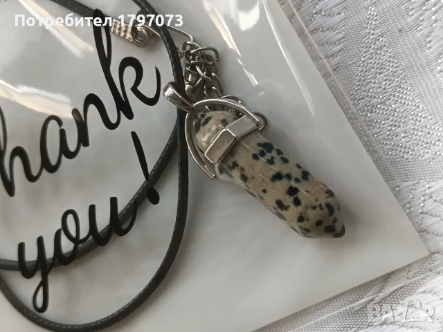 Колие полускъпоценен камък, снимка 2 - Колиета, медальони, синджири - 55389014