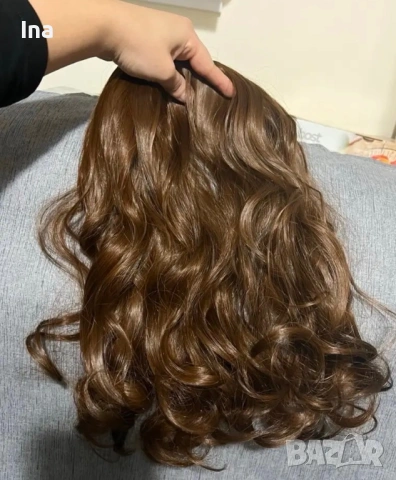 Екстеншън кестеняв, снимка 2 - Аксесоари за коса - 54324718