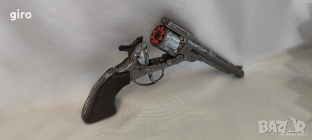 Стар метален пистолет с капси – Точно копие на Colt Peacemaker (Миротворец), снимка 13 - Колекции - 55174064