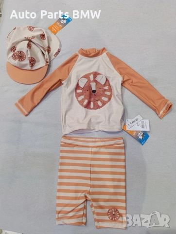 Детски бански 2 комплекта, чисто нови от 6-9 месеца