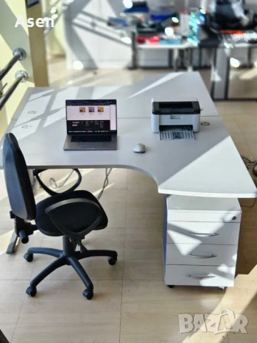 Професионално немско Офис бюро + опция контейнер, снимка 3 - Бюра - 54029135