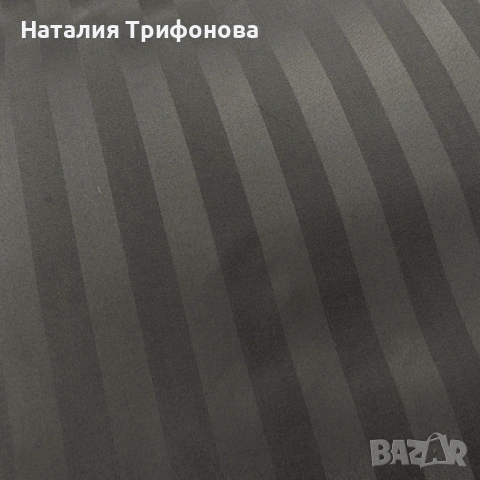 Комплект спално бельо 160x200 см с 2 калъфки 70x80 см, сатенени райета, микрофибър/памук, с цип, хип, снимка 5 - Спално бельо - 55163025