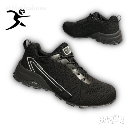 Мъжки маратонки мрежа  в черно 