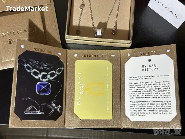 Ново Дамско Колие Bvlgari B.zero1 Save The Children пълен комплект , снимка 7 - Колиета, медальони, синджири - 54381821