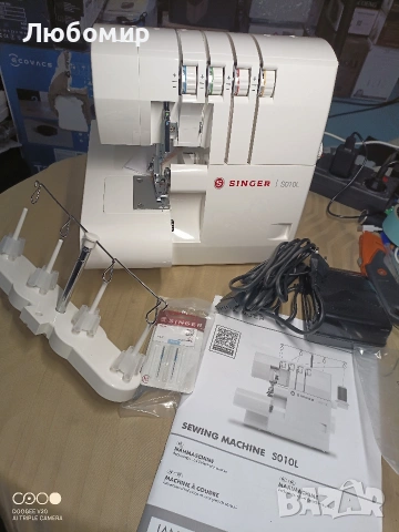 Singer S010L Мощна шевна машина с оверлок и свободно рамо 2/3/4 , снимка 3 - Шевни машини - 54645233