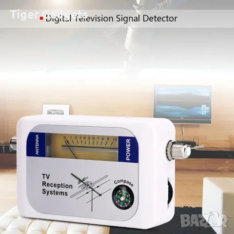 Цифров измервател на TV сигнал за ефирна антена, DVB-T/T2 Signal Finder, снимка 2 - Приемници и антени - 55574551